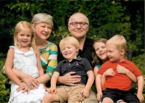 Sandy and Wayne Stallings with grandchildren, from left, Charlotte, Carter, Madeline and James.